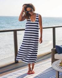 Frank & Eileen Dylan - Scoop Neck Dress in Nautical Stripe 3 - Bliss Boutiques