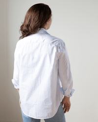 Frank & Eileen Clothing Eileen Relaxed Button Up in Micro Blue Grid