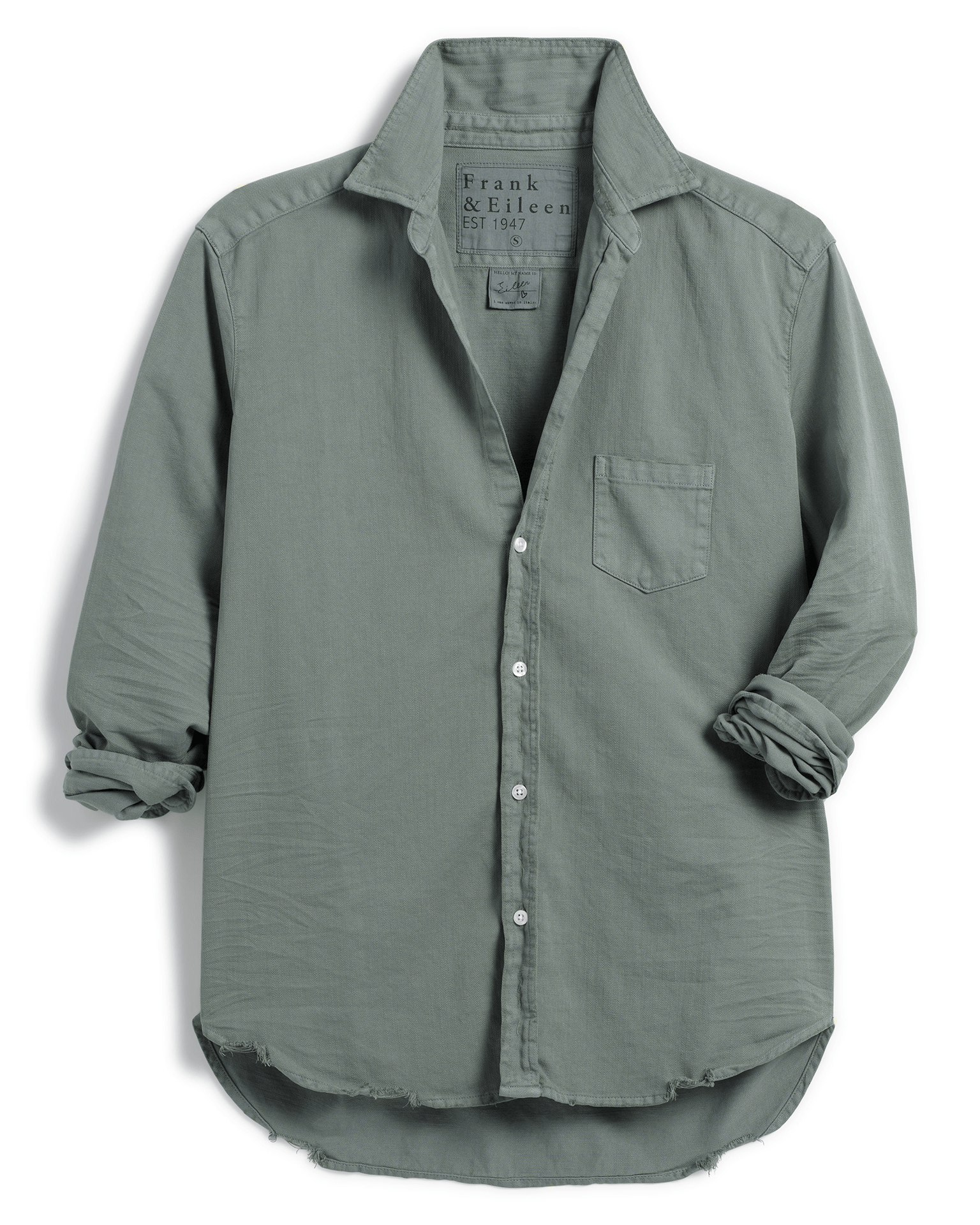 Frank & Eileen Eileen Relaxed Button Up in Thyme Denim