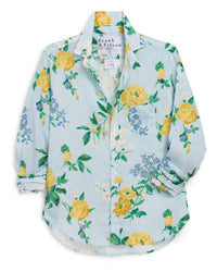 Frank & Eileen Eileen Relaxed Button - Up Linen Shirt in Spring Bouquet 2 - Bliss Boutiques