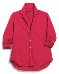 Frank & Eileen Eileen Relaxed Button-Up Shirt in Cherry 1 - Bliss Boutiques