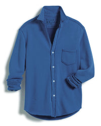Frank & Eileen Eileen - Relaxed Button Up Shirt in Lazuli 1 - Bliss Boutiques