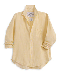 Frank & Eileen Eileen Relaxed Button - Up Shirt in Yellow Stripe 1 - Bliss Boutiques