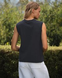 Frank & Eileen Finn - Sleeveless Tank in British Royal Navy 3 - Bliss Boutiques