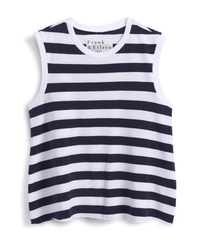 Frank & Eileen Finn - Sleeveless Tank in Nautical Stripe 1 - Bliss Boutiques