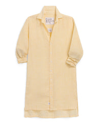 Frank & Eileen Hunter Step - hem Shirtdress in Yellow Stripe 1 - Bliss Boutiques