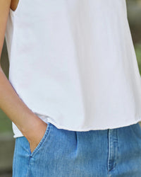 Frank & Eileen Inny - Sleeveless Tank in White 2 - Bliss Boutiques