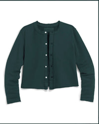 Frank & Eileen Jackie - Sweatshirt Cardigan in Pine 4 - Bliss Boutiques