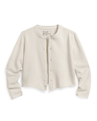 Frank & Eileen Jackie - Sweatshirt Cardigan in Vintage White 4 - Bliss Boutiques