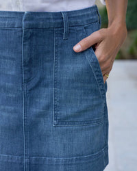 Frank & Eileen Jameson Skirt in 1984 Washed Blue 3 - Bliss Boutiques