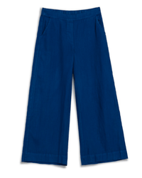Frank & Eileen Maisie Pull On Crop Wide Leg in Cabo Blue 1 - Bliss Boutiques