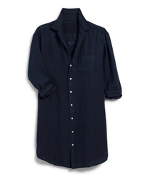 Frank & Eileen Mary Classic Shirtdress in Navy Linen 