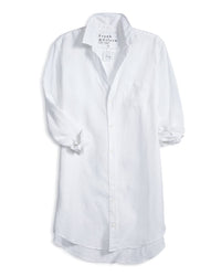 Frank & Eileen Mary Shirtdress in White Linen 