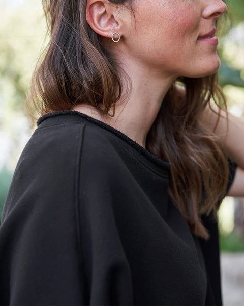 Frank & Eileen Olive Capelet in Black - Bliss Boutiques