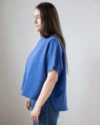 Frank & Eileen Olive Capelet in Blue Bird 