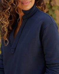 Frank & Eileen Patrick - Popover Henley in Classic Navy 3 - Bliss Boutiques