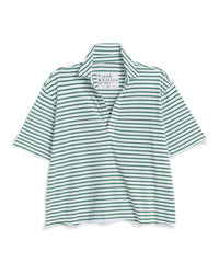 Frank & Eileen Patty - Heritage Jersey in Green & White Stripe 4 - Bliss Boutiques