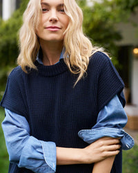 Frank & Eileen Montecito Vest in Marine 