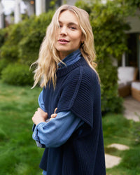Frank & Eileen Montecito Vest in Marine 