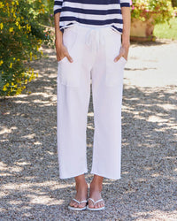 Frank & Eileen Penny Patch Pocket - Jersey in White 1 - Bliss Boutiques