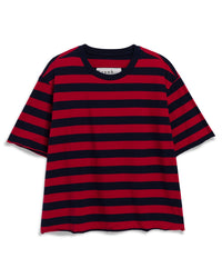 Frank & Eileen Perry - SS Crew Tee in Rugby Stripe 1 - Bliss Boutiques