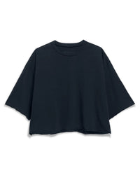 Frank & Eileen Presley - Oversized SS Crop Tee in British Royal Navy 4 - Bliss Boutiques