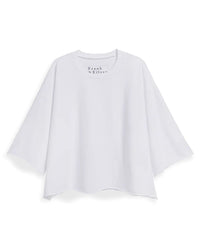 Frank & Eileen Presley - Oversized SS Crop Tee in White 4 - Bliss Boutiques