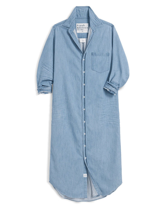 Frank & Eileen Rory Maxi Shirtdress in Classic Blue Wash 