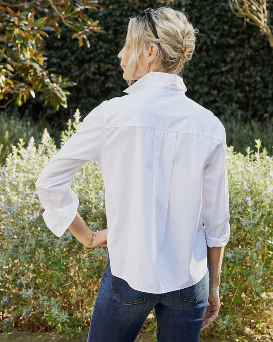 Frank & Eileen Silvio Button Up in White 