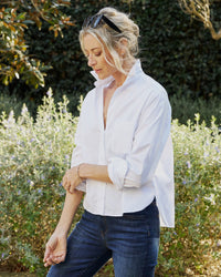 Frank & Eileen Silvio Button Up in White 