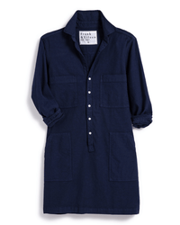 Frank & Eileen Southern Ireland L/S Playsuit Dress in Navy 