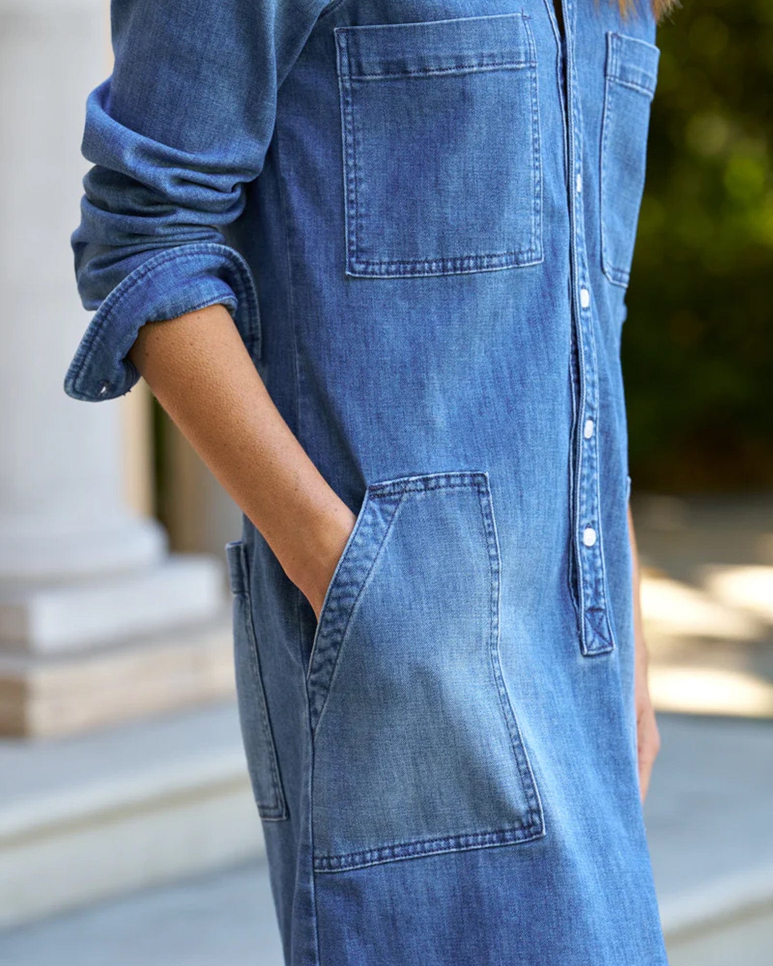blue playsuit dress Sunday Brunch Romper Dress Light Blue