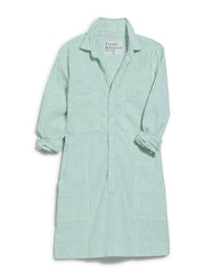 Frank & Eileen Southern Long - Sleeve Playsuit Dress in Lime Stripe 6 - Bliss Boutiques