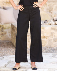 Frank & Eileen The Wexford Trouser in Black Linen 