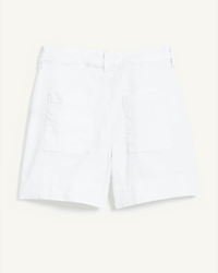 Frank & Eileen Clothing Waterford Walking Short in White Performance Linen