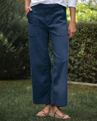 Frank & Eileen Wexford Utility Trouser in Summer Navy 1 - Bliss Boutiques