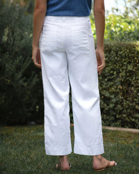 Frank & Eileen Wexford Utility Trouser in White 2 - Bliss Boutiques