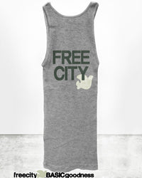 Free City Clothing 1999 Supervintage Tank in Heather Army