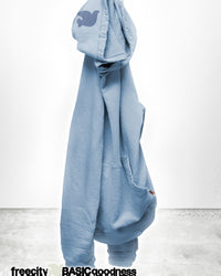 Free City Basic Goodness LT Terry Fluff Hoodie in Bluefluffy Cloud 1 - Bliss Boutiques