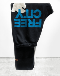 Free City Large 3/4 Sweats in Blackspace Blue 