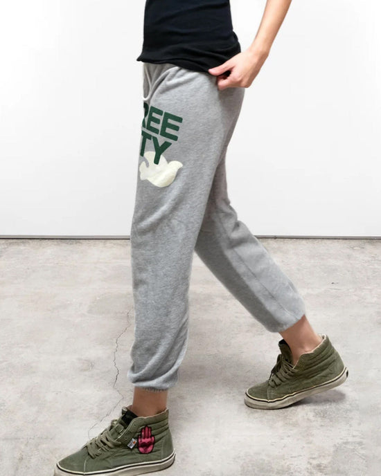 Free City Large Heather Sweatpant in Heather Army 