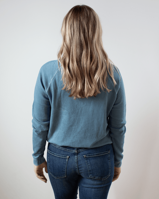Free City Lucky Rabbits Sweatshirt in Blueshroom 
