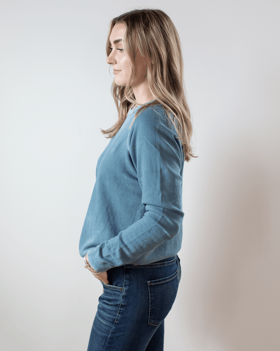 Free City Lucky Rabbits Sweatshirt in Blueshroom 