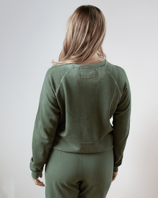 Free City Lucky Rabbits Sweatshirt in Surplus Greens 