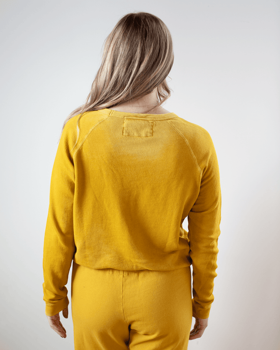 Free City Lucky Rabbits Sweatshirt in Yellow Plant 