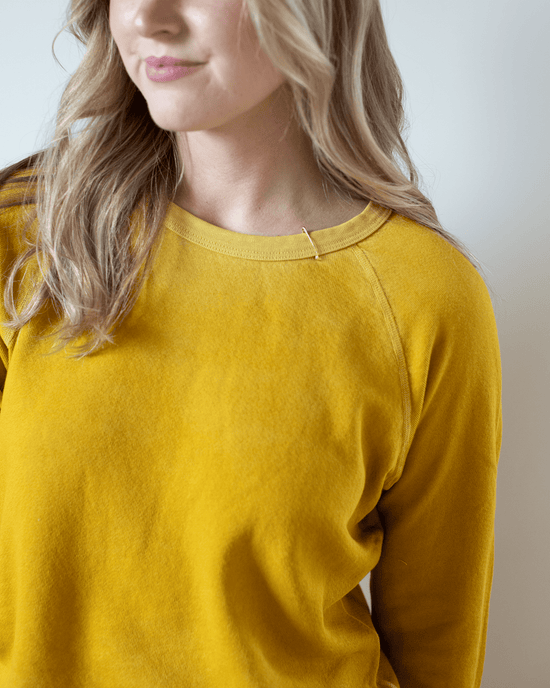 Free City Lucky Rabbits Sweatshirt in Yellow Plant 