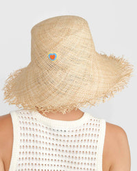 Freya Accessories Sandpiper Raffia Bucket Hat in Natural