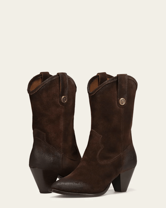 FRYE June Western in Chocolate 