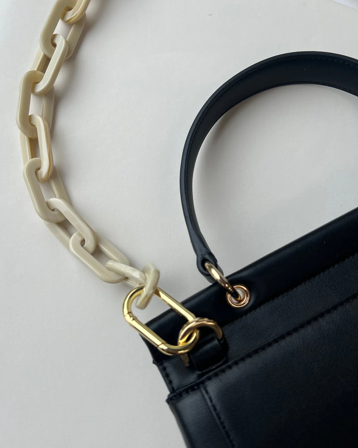 Handbag Chain in Alabaster