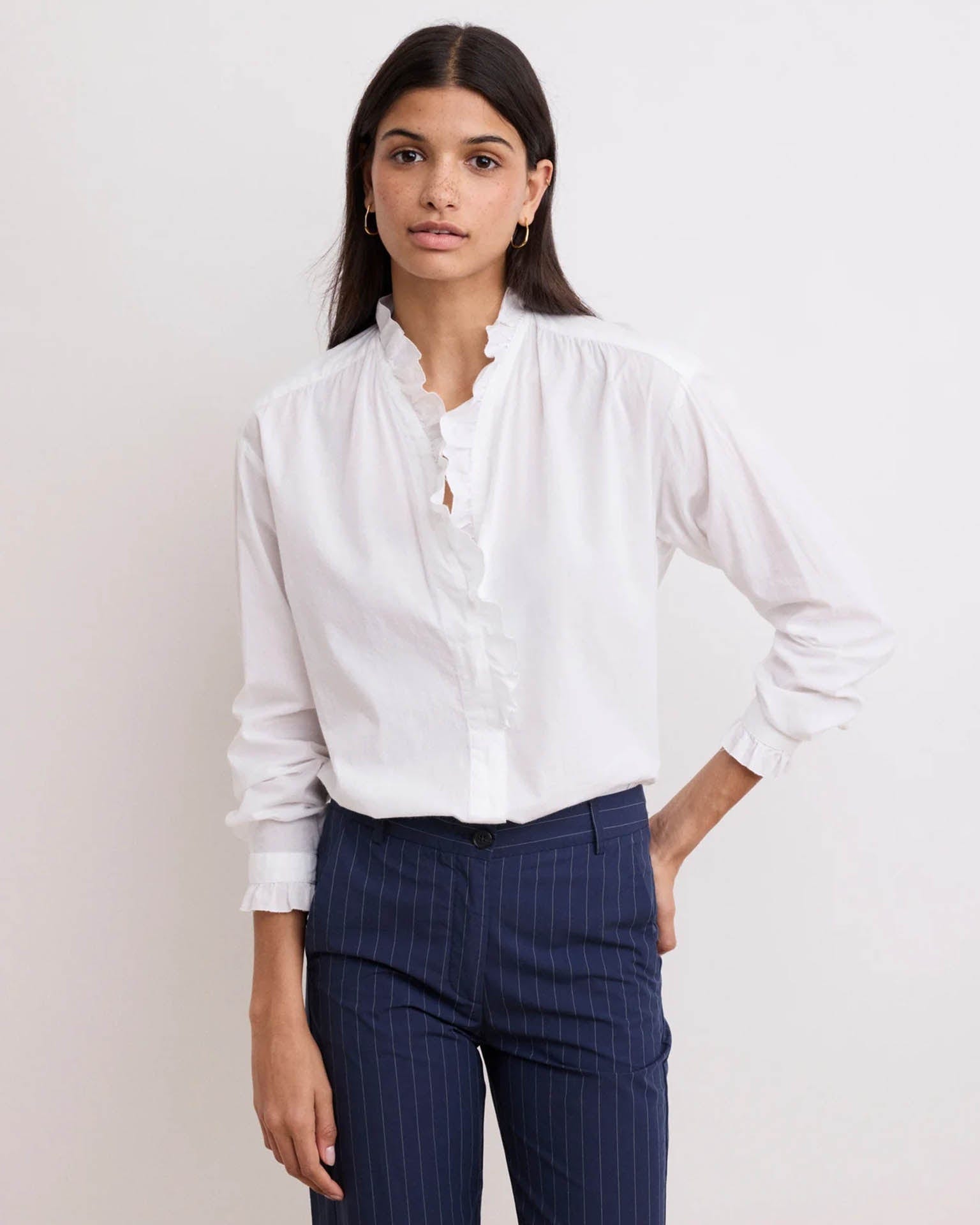 Carlotta Blouse in White